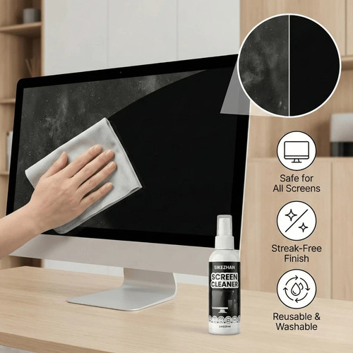 Screen cleaner kit - spray, &