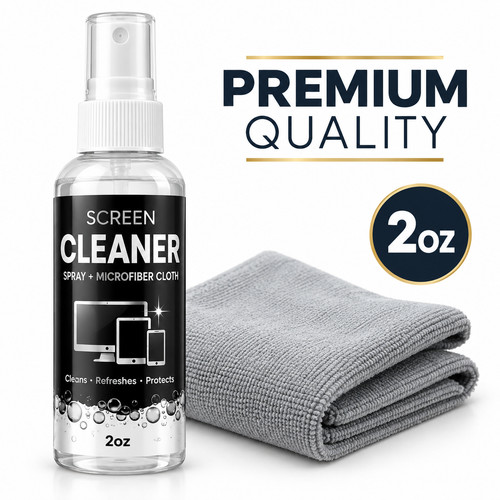 Screen cleaner kit spray - cleaner, &